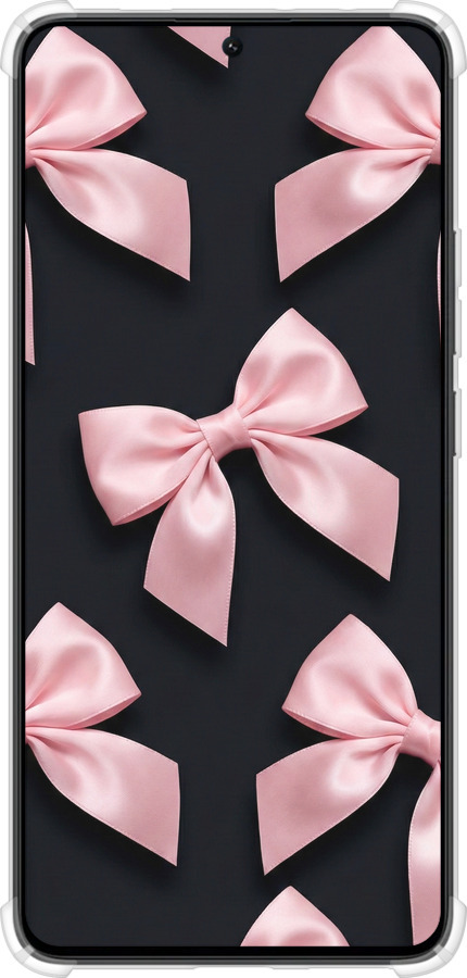 Силикон с усиленными углами чехол Coquette Ribbons Dark Coquette для Xiaomi Poco X6 PRO - 6767sp-3497 изображение 