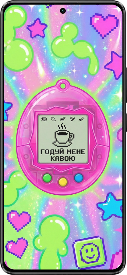 TPU чехол Y2K Aesthetic Retro Pet: Годуй мене кавою для Xiaomi Poco X6 - 6784b-3678 изображение 