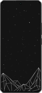 Силиконовый чехол Черно белые абстрактные горы для Xiaomi Redmi Note 13 Pro 5G - 6437u-3392 изображение 