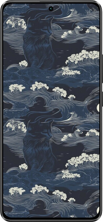 Силіконовий чехол Морська тематика у стилі арт-деко для Xiaomi Redmi Note 13 Pro 5G - 6520u-3392 изображение 