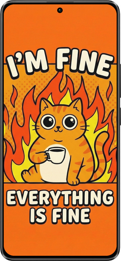 Силиконовый чехол Funny Cat для Xiaomi Poco X6 - 6786u-3678 изображение 