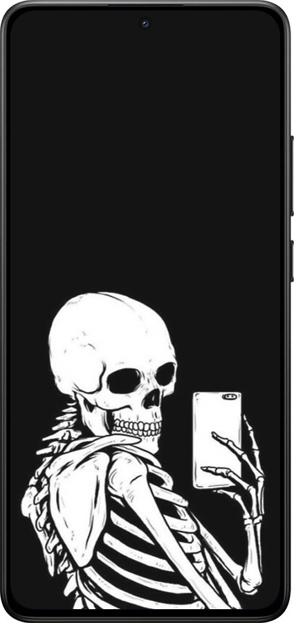 TPU чехол Скелет делает Selfie для Xiaomi Turbo 4 - 6535b-4013 изображение 