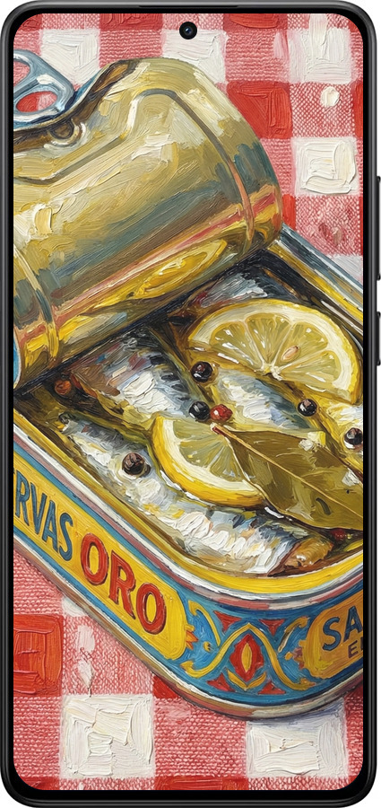 TPU чехол Vintage Sardine Tin Phone для Xiaomi Turbo 4 - 6772b-4013 изображение 