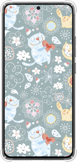 Силикон с усиленными углами чехол Котята v3 для Xiaomi Turbo 4 - 1223sp-4013 изображение 