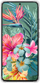 Силикон с усиленными углами чехол Тропические цветы v1 для Xiaomi Turbo 4 - 4667sp-4013 изображение 