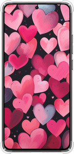 Силикон с усиленными углами чехол Сердечки 4 для Xiaomi Turbo 4 - 5662sp-4013 изображение 