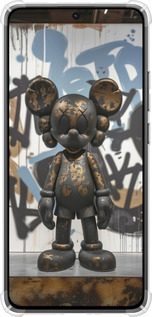 Силикон с усиленными углами чехол Bronze kaws v2 для Xiaomi Turbo 4 - 6098sp-4013 изображение 
