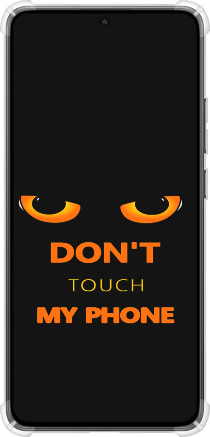 Силикон с усиленными углами чехол Don't touch the phone для Xiaomi Turbo 4 - 4261sp-4013 изображение 