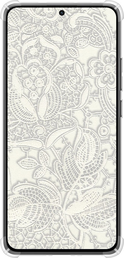 Силикон с усиленными углами чехол Белое кружево для Xiaomi Turbo 4 - 4383sp-4013 изображение 