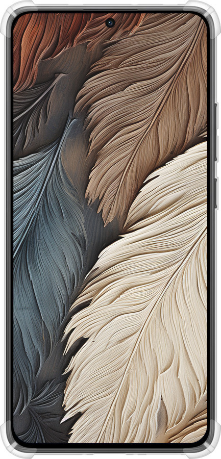 Силикон с усиленными углами чехол Листья в стиле бохо для Xiaomi Turbo 4 - 5643sp-4013 изображение 