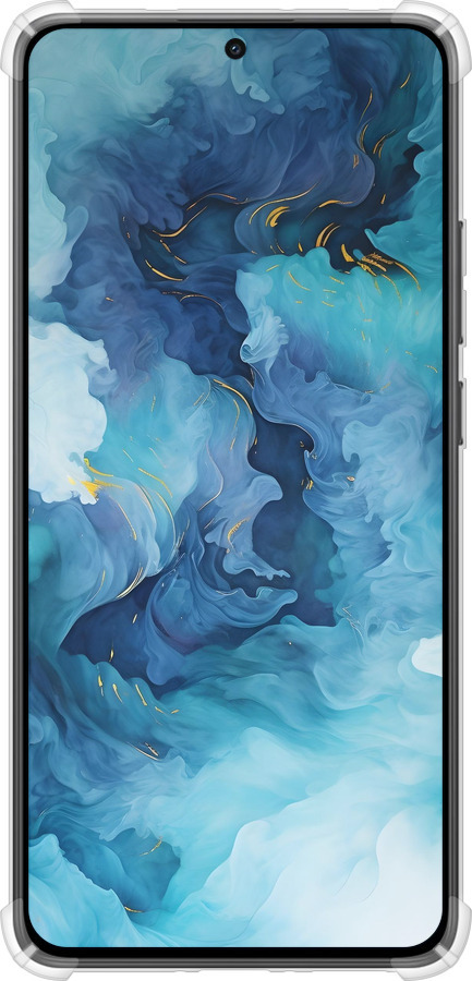 Силикон с усиленными углами чехол Акварель для Xiaomi Turbo 4 - 6320sp-4013 изображение 