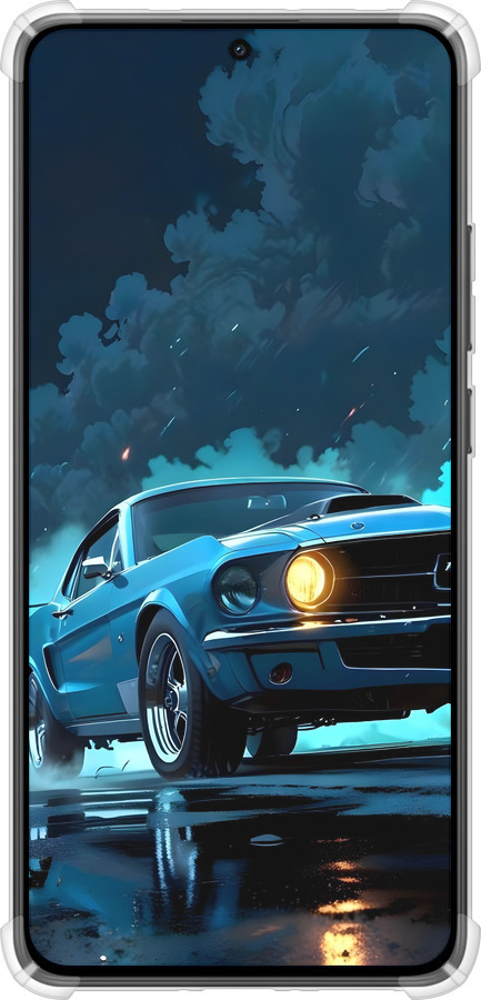 Силикон с усиленными углами чехол Форд мустанг для Xiaomi Turbo 4 - 6374sp-4013 изображение 