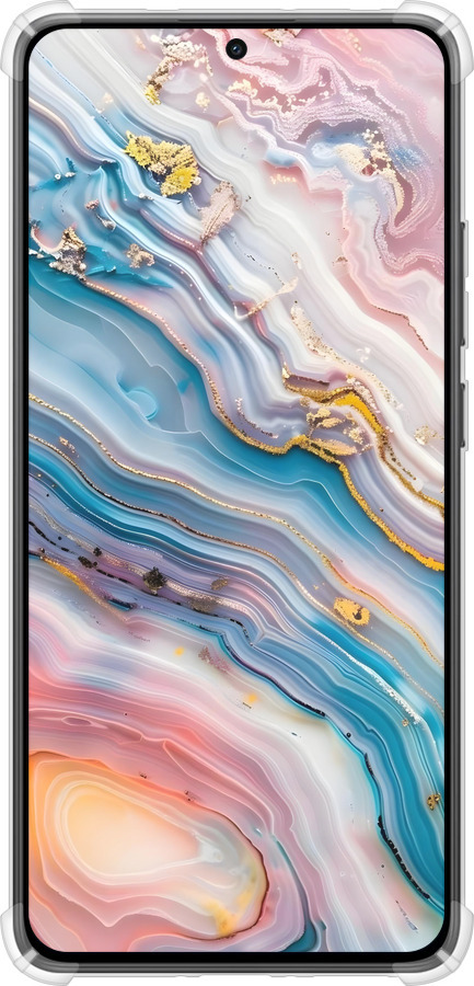 Силикон с усиленными углами чехол Мрамор красивый для Xiaomi Turbo 4 - 6376sp-4013 изображение 