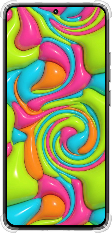 Силіконовий протиударний с посиленими кутами чехол Y2K Jelly Dream для Xiaomi Turbo 4 - 6780sp-4013 изображение 