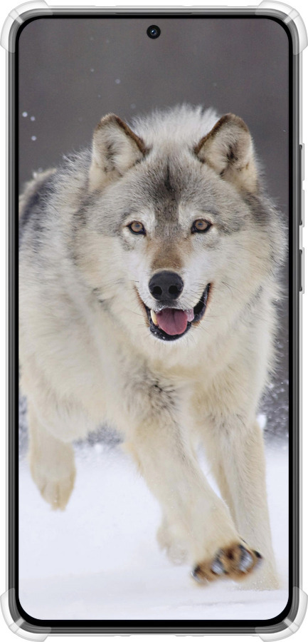 Силикон с усиленными углами чехол Бегущий волк для Xiaomi Turbo 4 - 826sp-4013 изображение 