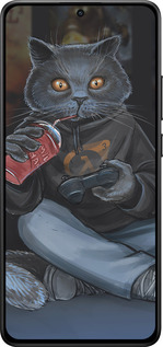 Силиконовый чехол gamer cat для Xiaomi POCO X7 PRO - 4140u-3907 изображение 