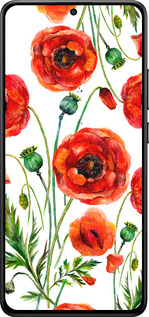 Силіконовий чехол Намальовані маки для Xiaomi Turbo 4 - 4278u-4013 изображение 