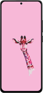 Силиконовый чехол Розовая жирафа для Xiaomi POCO X7 PRO - 4441u-3907 изображение 