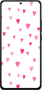 Силиконовый чехол Сердечки 2 для Xiaomi POCO X7 PRO - 4763u-3907 изображение 