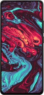 Силиконовый чехол Синяя красная абстакция для Xiaomi POCO X7 PRO - 5339u-3907 изображение 