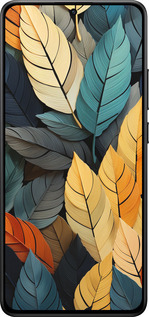 Силиконовый чехол Кольорове листя для Xiaomi POCO X7 PRO - 5644u-3907 изображение 