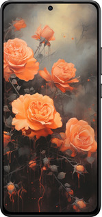 Силиконовый чехол Оранжевые розы для Xiaomi Turbo 4 - 5944u-4013 изображение 