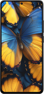 Силиконовый чехол Желто-голубые бабочки для Xiaomi Turbo 4 - 6046u-4013 изображение 