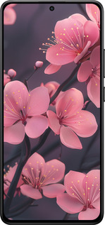 Силіконовий чехол Пурпурова сакура для Xiaomi POCO X7 PRO - 6075u-3907 изображение 