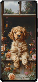 Силиконовый чехол Щенок cocker spaniel для Xiaomi Turbo 4 - 6136u-4013 изображение 