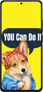 Силиконовый чехол чехол с корги You Can Do It для Xiaomi POCO X7 PRO - 6184u-3907 изображение 
