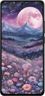 Силиконовый чехол Ночь луна арт для Xiaomi Turbo 4 - 6319u-4013 изображение 