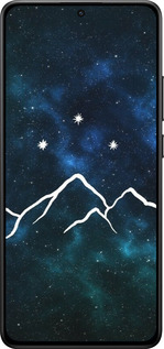 Силиконовый чехол Горы и звезды нарисованы на фоне галактики для Xiaomi POCO X7 PRO - 6490u-3907 изображение 