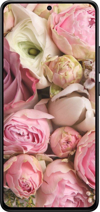 Силиконовый чехол Розы v2 для Xiaomi POCO X7 PRO - 2320u-3907 изображение 