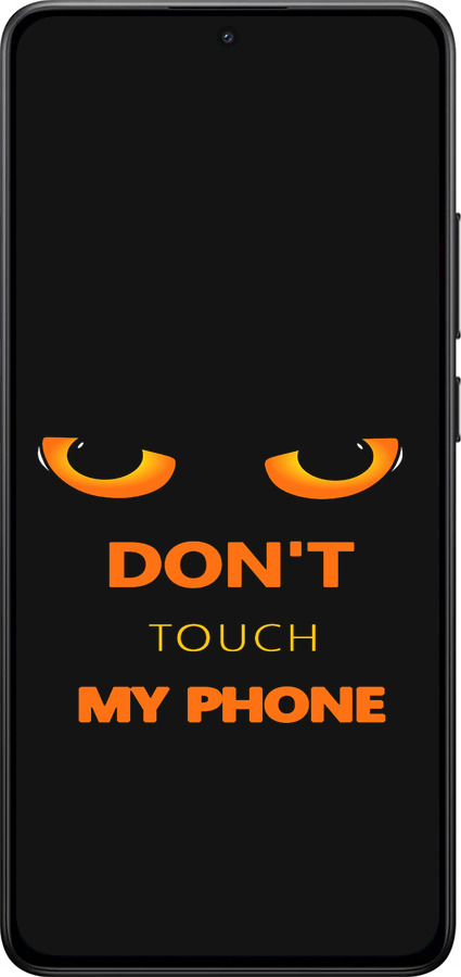 Силиконовый чехол Don't touch the phone для Xiaomi Turbo 4 - 4261u-4013 изображение 