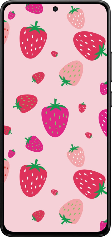 Силиконовый чехол Клубнички для Xiaomi POCO X7 PRO - 4332u-3907 изображение 