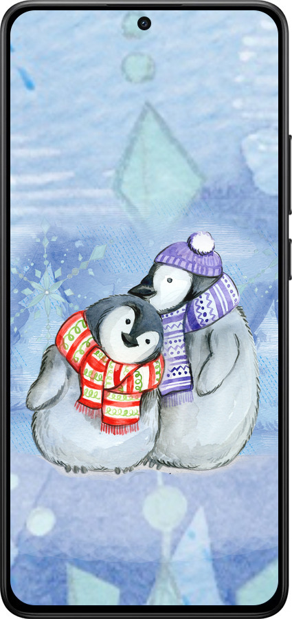 Силиконовый чехол Новогодний 5 для Xiaomi POCO X7 PRO - 4618u-3907 изображение 