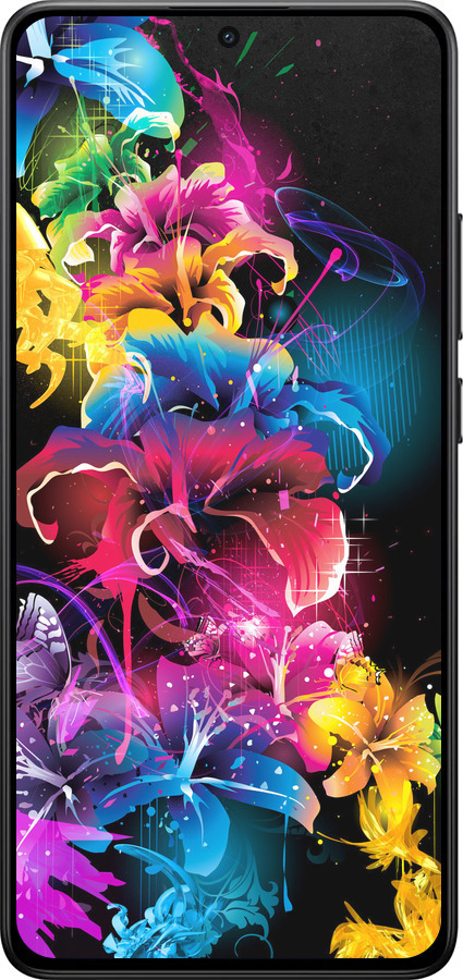 Силиконовый чехол Абстрактные цветы для Xiaomi POCO X7 PRO - 511u-3907 изображение 