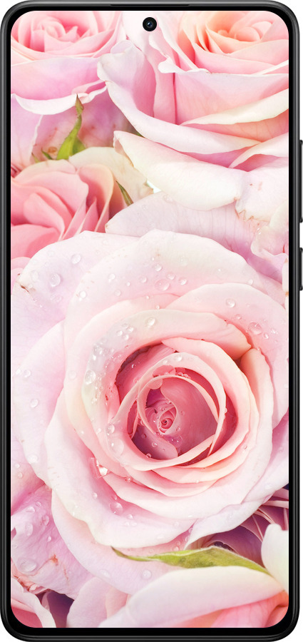 Силіконовий чехол Троянди для Xiaomi POCO X7 PRO - 525u-3907 изображение 