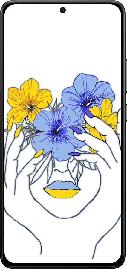 Силиконовый чехол Девушка v4 для Xiaomi POCO X7 PRO - 5276u-3907 изображение 