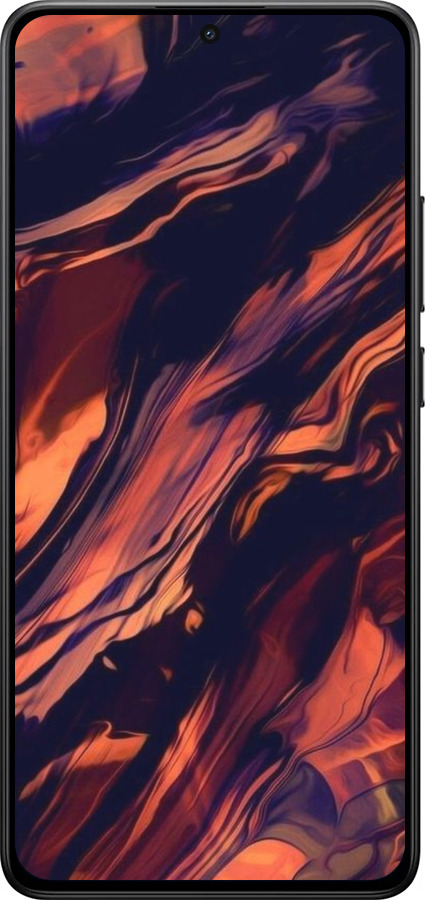Силиконовый чехол Черно-оранжевая абстракция для Xiaomi POCO X7 PRO - 5340u-3907 изображение 