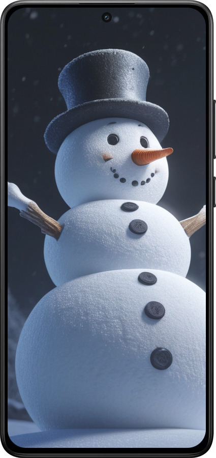 Силіконовий чехол Сніговик для Xiaomi Turbo 4 - 5826u-4013 изображение 