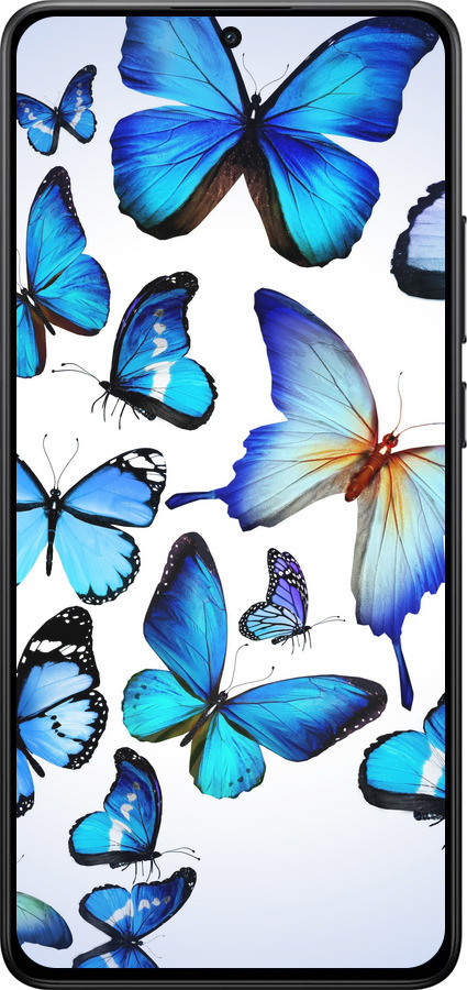 Силиконовый чехол Бабочки для Xiaomi POCO X7 PRO - 6023u-3907 изображение 