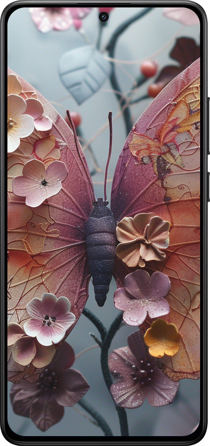 Силиконовый чехол Fairy Butterfly для Xiaomi Turbo 4 - 6048u-4013 изображение 