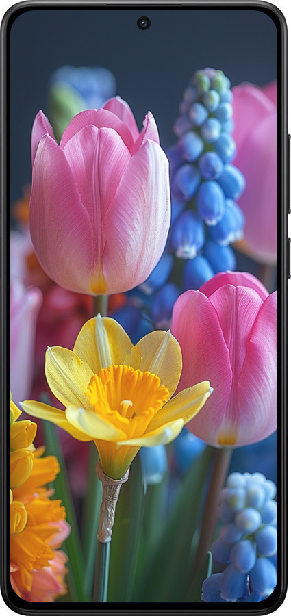 Силіконовий чехол Весняні квіти для Xiaomi Turbo 4 - 6058u-4013 изображение 