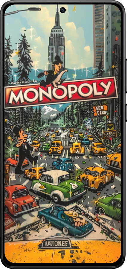 Силіконовий чехол Міський драйв Monopoly для Xiaomi Turbo 4 - 6088u-4013 изображение 