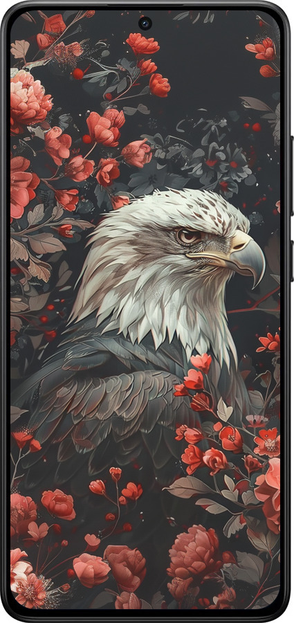 Силіконовий чехол Квітковий вартовий для Xiaomi Turbo 4 - 6102u-4013 изображение 