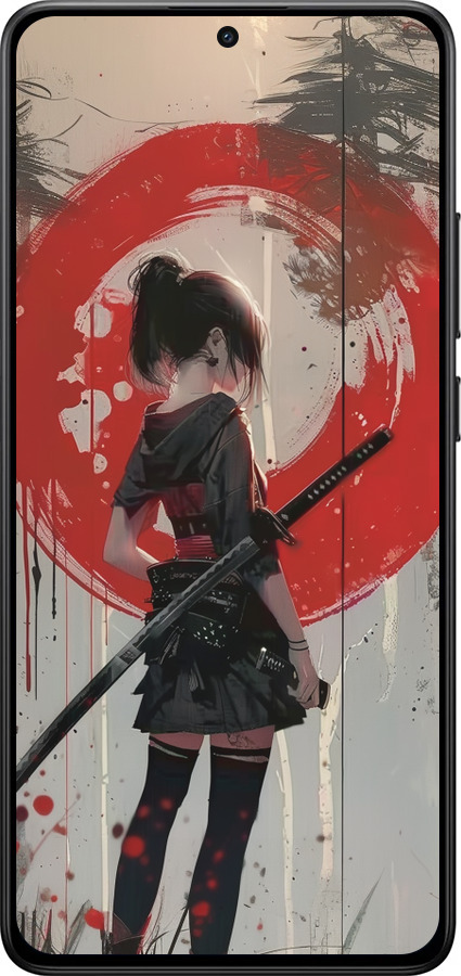 Силиконовый чехол Сумерки воина: Танец с катаной для Xiaomi POCO X7 PRO - 6123u-3907 изображение 