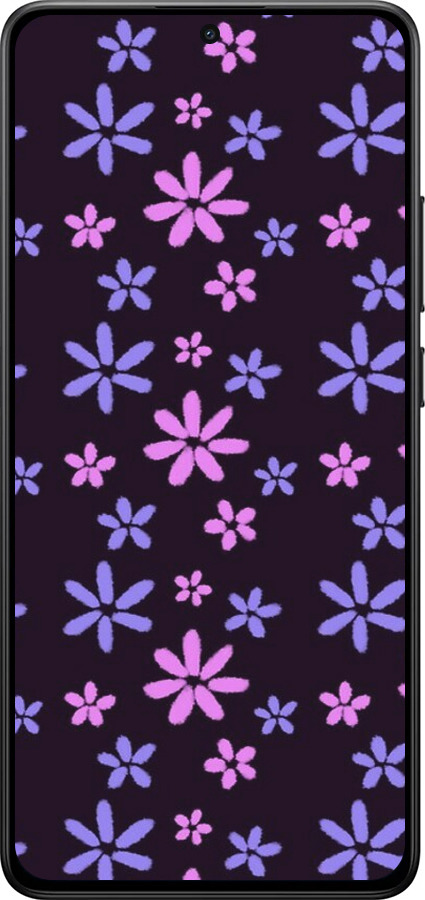 Силиконовый чехол с  цветами для Xiaomi POCO X7 PRO - 6258u-3907 изображение 