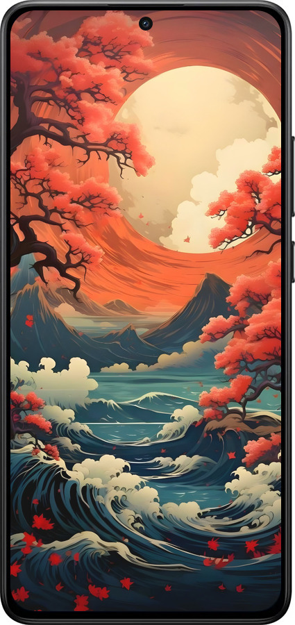 Силиконовый чехол Природа японии для Xiaomi POCO X7 PRO - 6327u-3907 изображение 