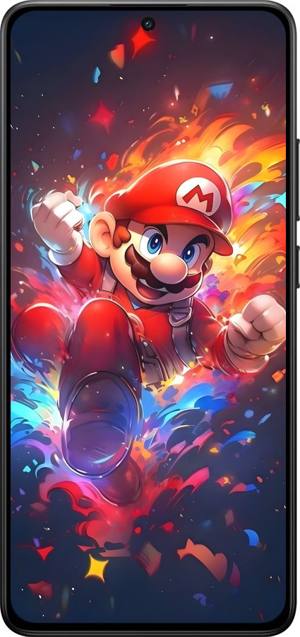 Силиконовый чехол Супер Марио для Xiaomi POCO X7 PRO - 6342u-3907 изображение 